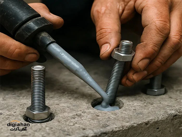 اتصال تیرآهن به ستون بتنی