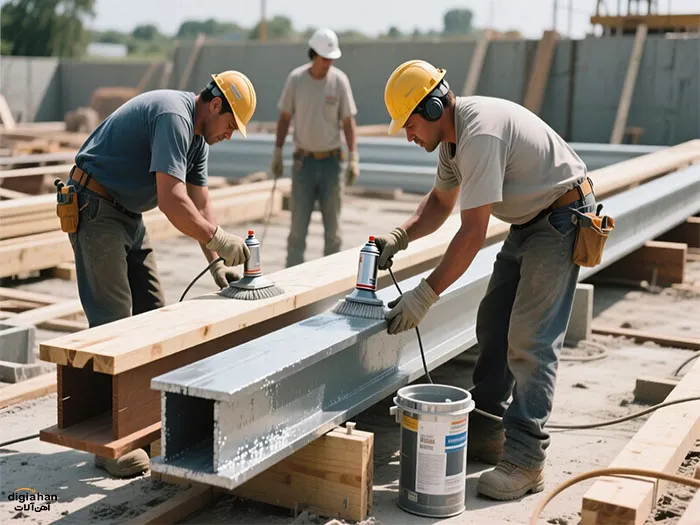 تیرآهن 20 برای بتن ریزی