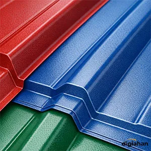 پوشش سقف ورق گالوانیزه رنگی